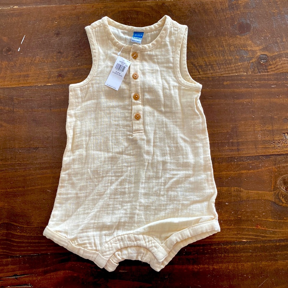 18-24 month linen romper